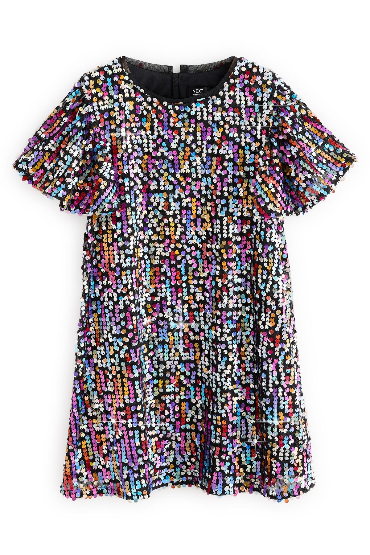 Rochie de ocazie cu paiete – curcubeu, fete, 3 ani - 16 ani, NEXT - imagine 7