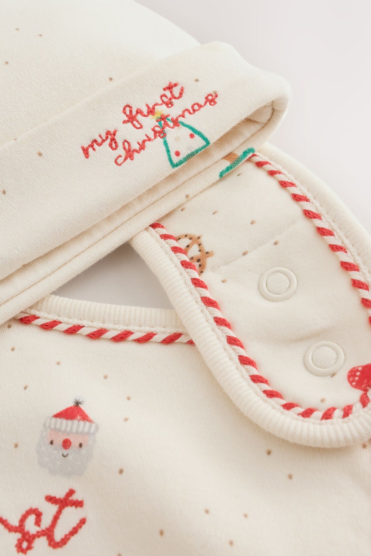 SET MY FIRST XMAS - Alb, Nou-născut, 5lb - 6-12 luni, NEXT - imagine 3
