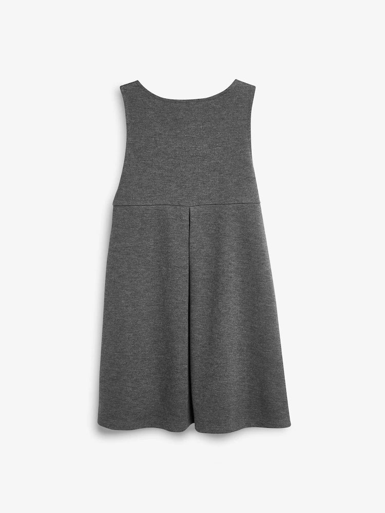 Sarafan de școală din jersey elastic cu fundă – gri, fete, 3 ani - 16 ani, NEXT