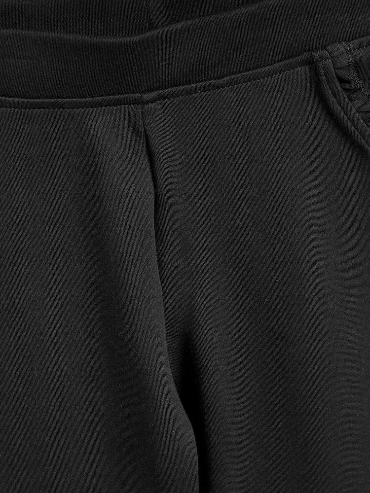 Pantaloni de școală pull-on din bumbac cu stretch – negri, fete, 3 ani - 16 ani, NEXT - imagine 4