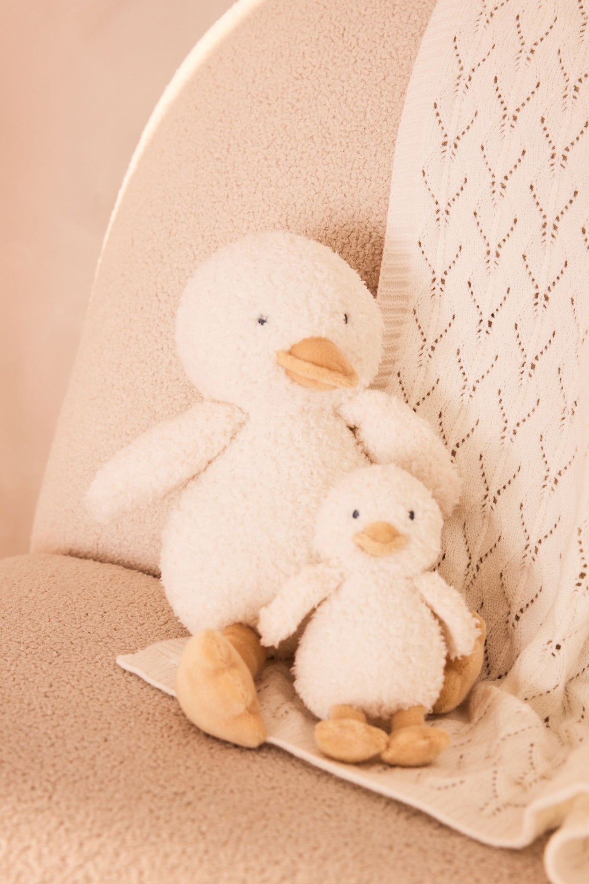 Jucărie pluș moale Duck – albă, NEXT - imagine 9