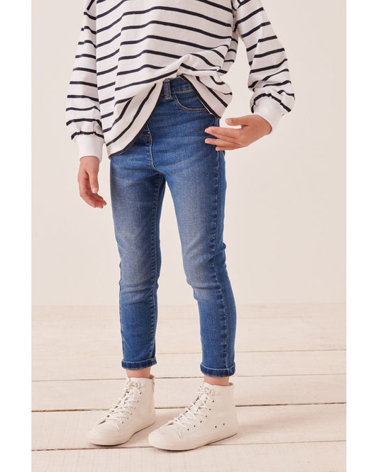 Jeggings cu stretch – albastru mediu, fete, 3 ani - 16 ani, NEXT