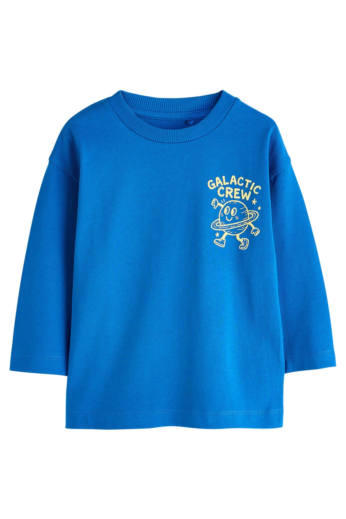 Tricou cu mânecă lungă Cobalt Blue Galactic Crew cu grafică pe spate - Albastru, Băieți, 3-6 luni - 6-7 ani, NEXT - imagine 3