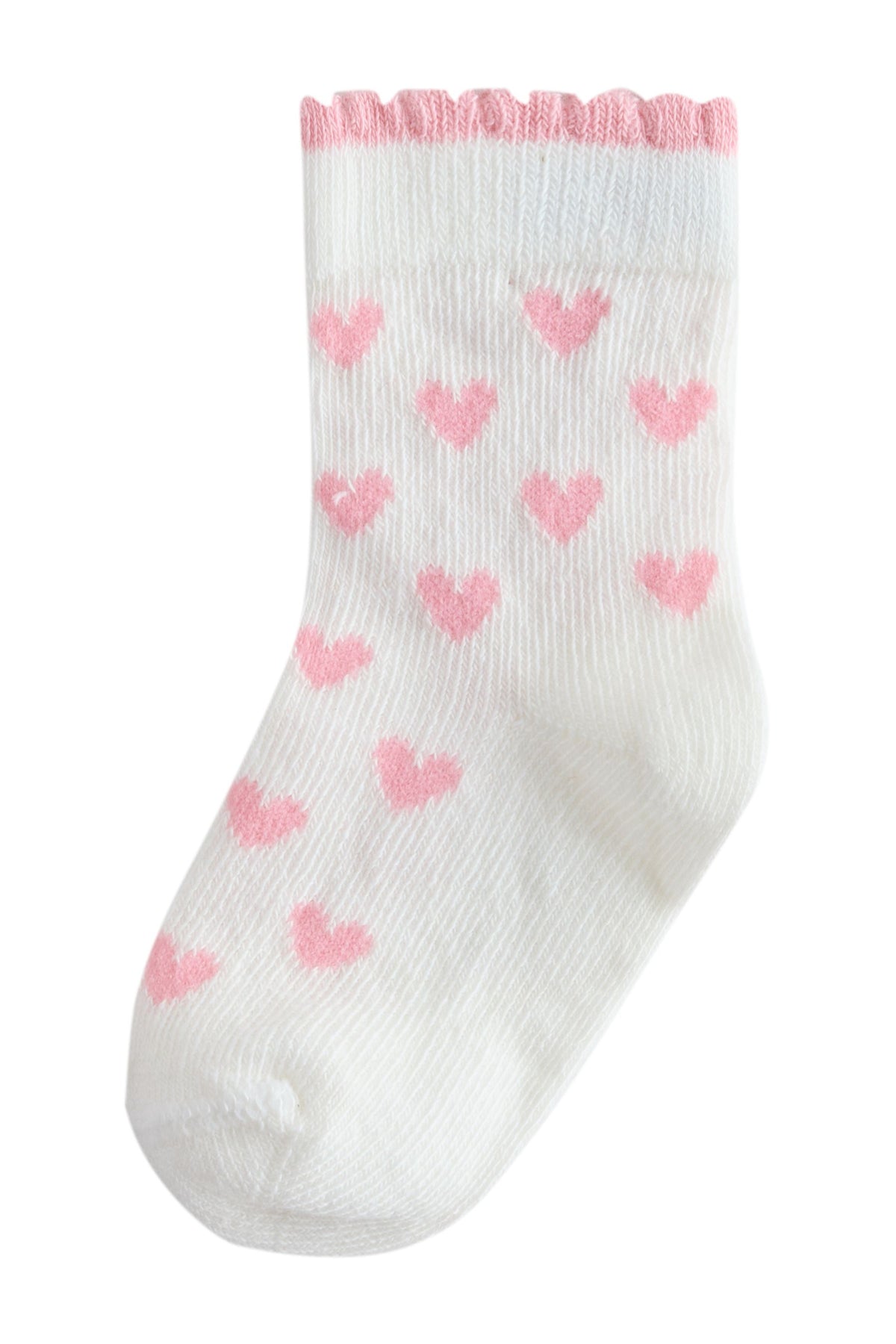 SOCK 5 ROȘU PINK HEAR - Multi, Nou-Născut, Prima Mărime - 1-2 ani, NEXT - imagine 4