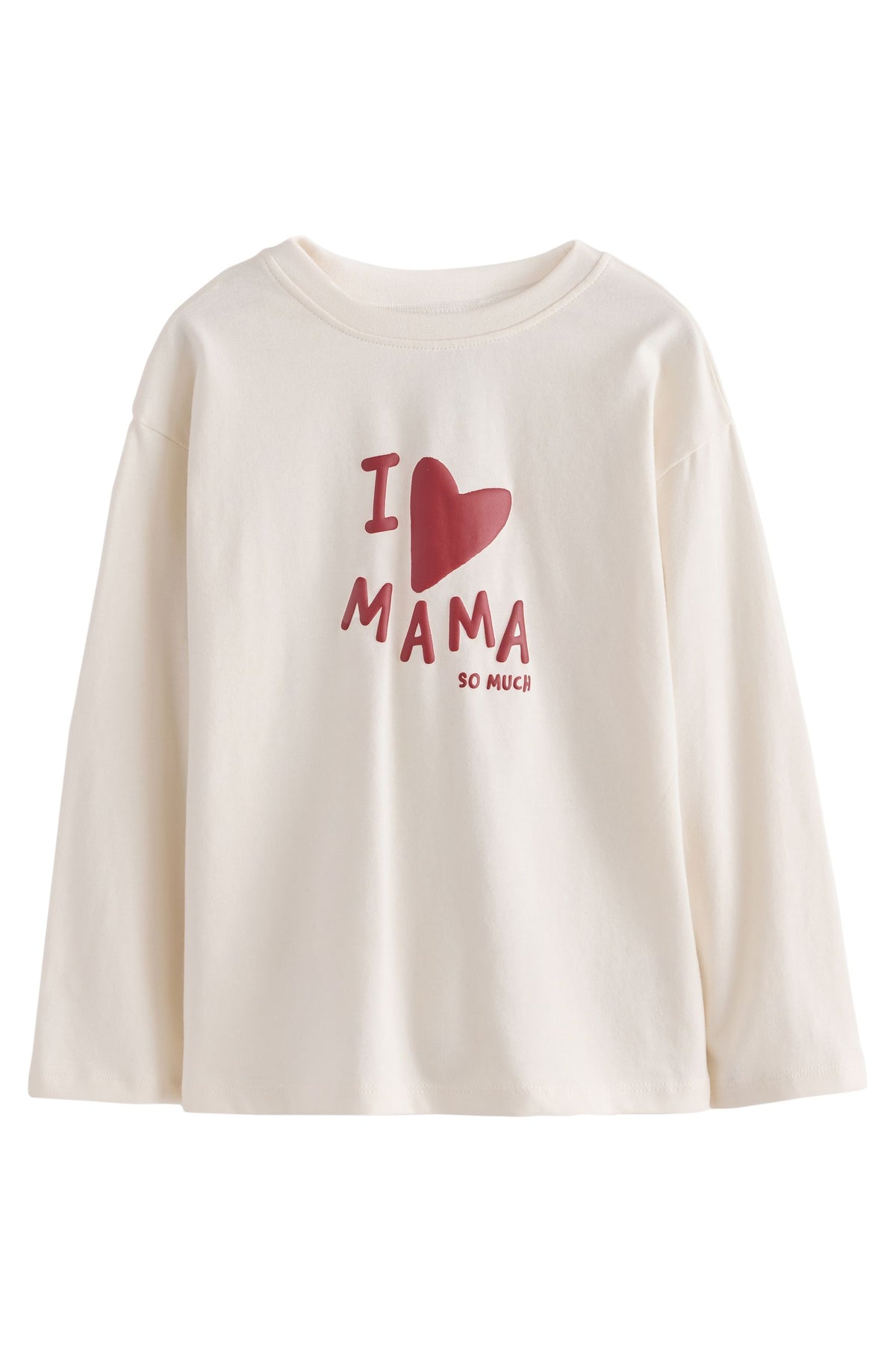 Bluză cu mânecă lungă și mesajul Mama – alb ecru, fete, 3-6 luni - 5-6 ani, NEXT - imagine 7