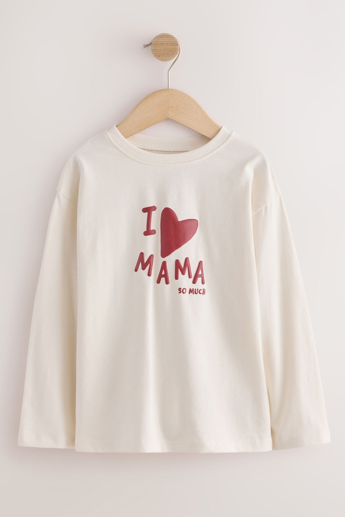 Bluză cu mânecă lungă și mesajul Mama – alb ecru, fete, 3-6 luni - 5-6 ani, NEXT - imagine 11