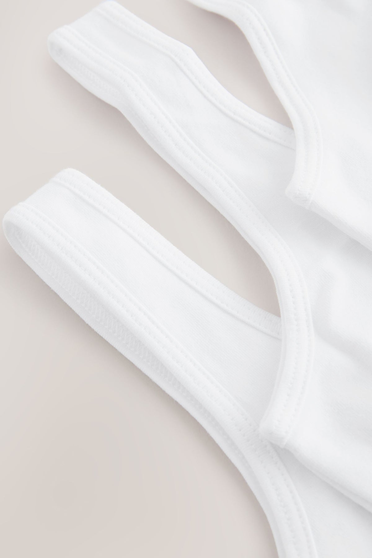 Set 3 crop topuri cu decolteu scoop – albe, fete, 5-6 ani - 15-16 ani, NEXT