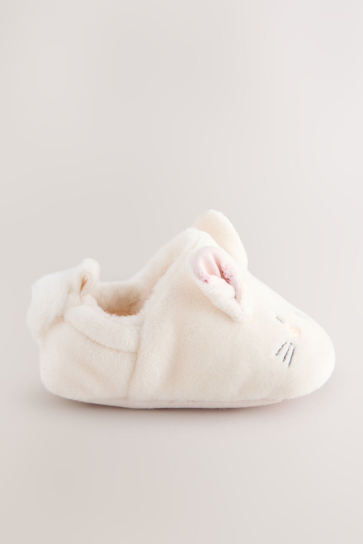 Pantofi slip-on cu iepuraș pentru bebeluși – crem, fete, 0-3 luni - 12-18 luni, NEXT - imagine 7