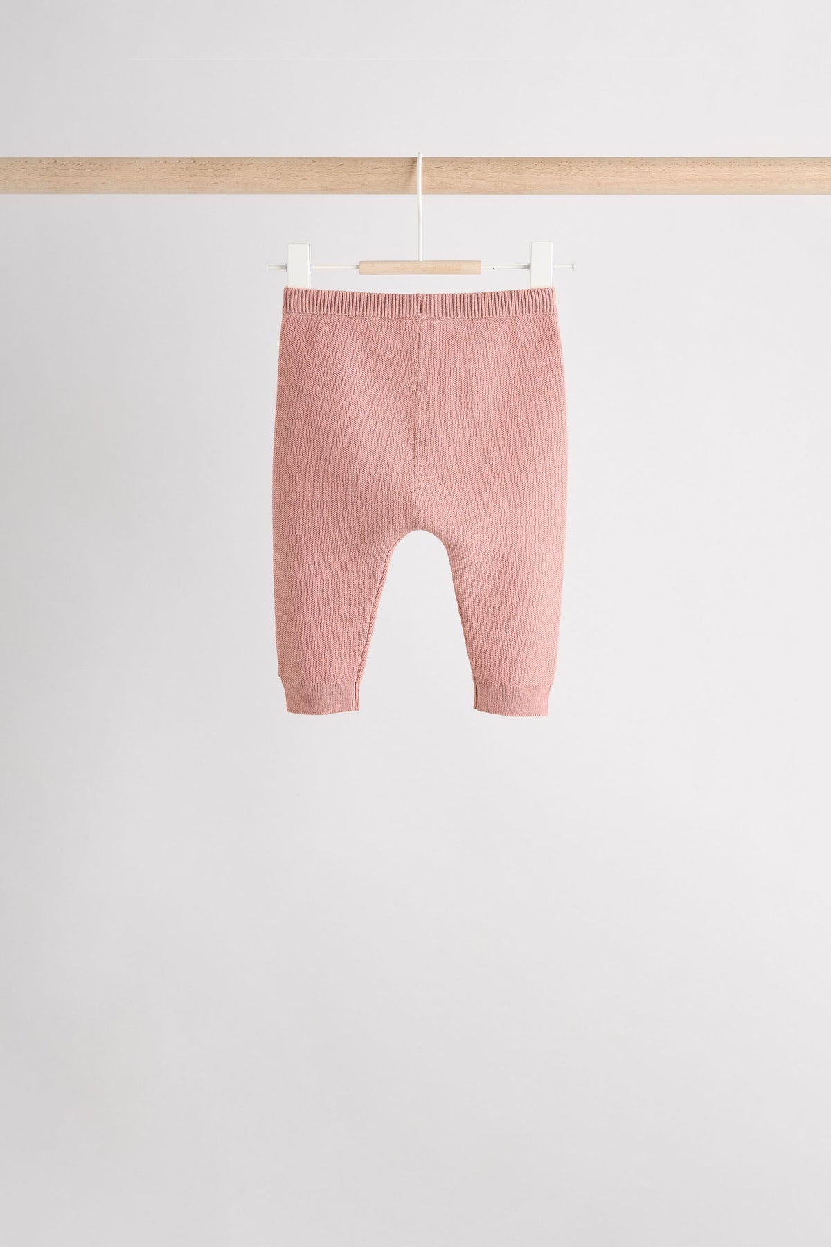 Set 2 piese pentru bebeluși cu pulover tricotat petrecut și leggings – roz, NEXT - imagine 18