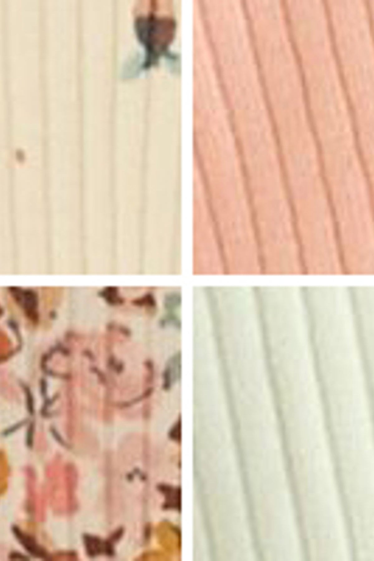 Set 4 body-uri pentru bebeluși cu mânecă lungă și volane – albastru/crem/coral ditsy, NEXT