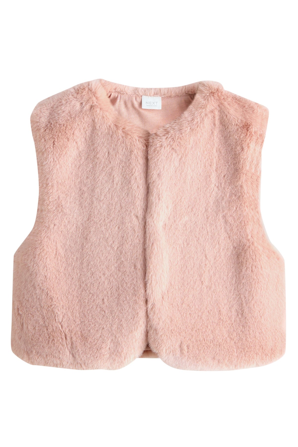 Vestă din faux fur – roz, fete, 3-6 luni - 6-7 ani, NEXT