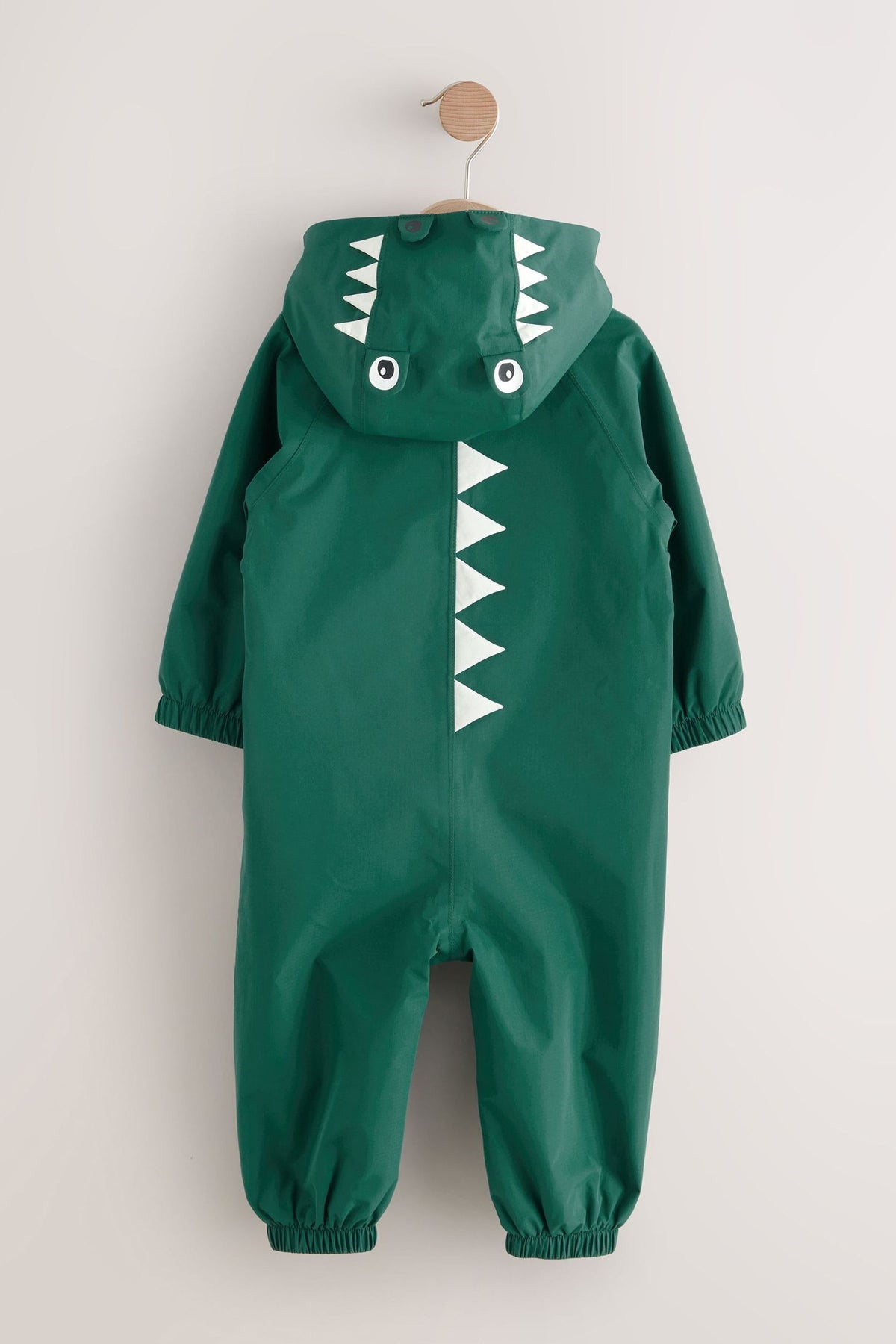 Combinezon waterproof Pumpkin Puddlesuit, căptușit cu fleece, cu crocodil – verde, băieți, 3-6 luni - 6-7 ani, NEXT