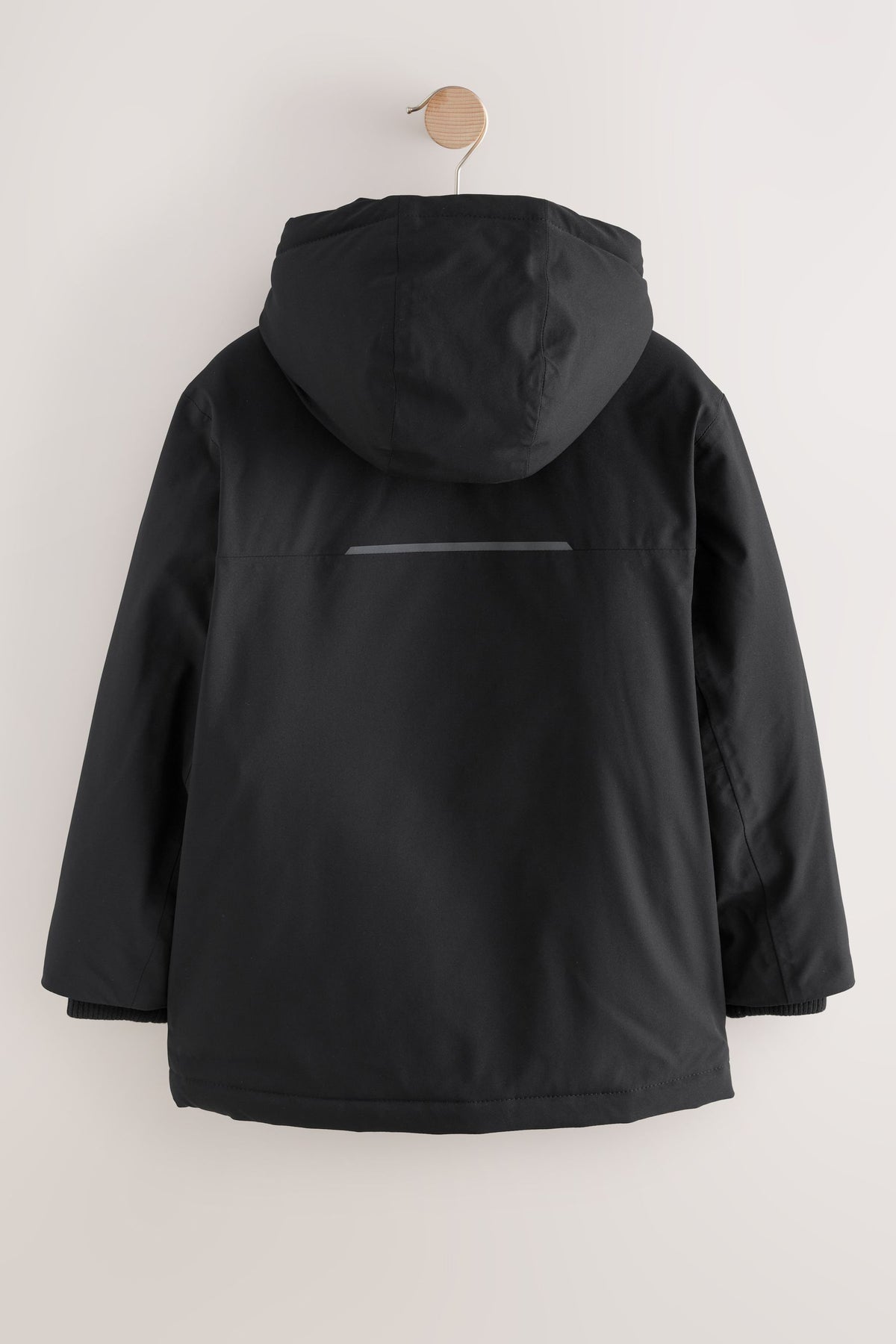 Parka impermeabilă – negru, băieți, 3 ani - 17 ani, NEXT - imagine 4