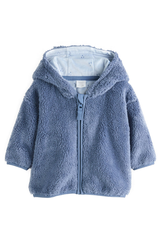Jachetă fleece pentru bebeluși cu fermoar – bleumarin, NEXT