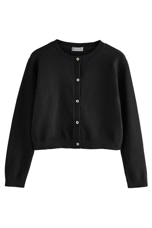 Cardigan cu nasturi – negru, fete, 3 ani - 16 ani, NEXT