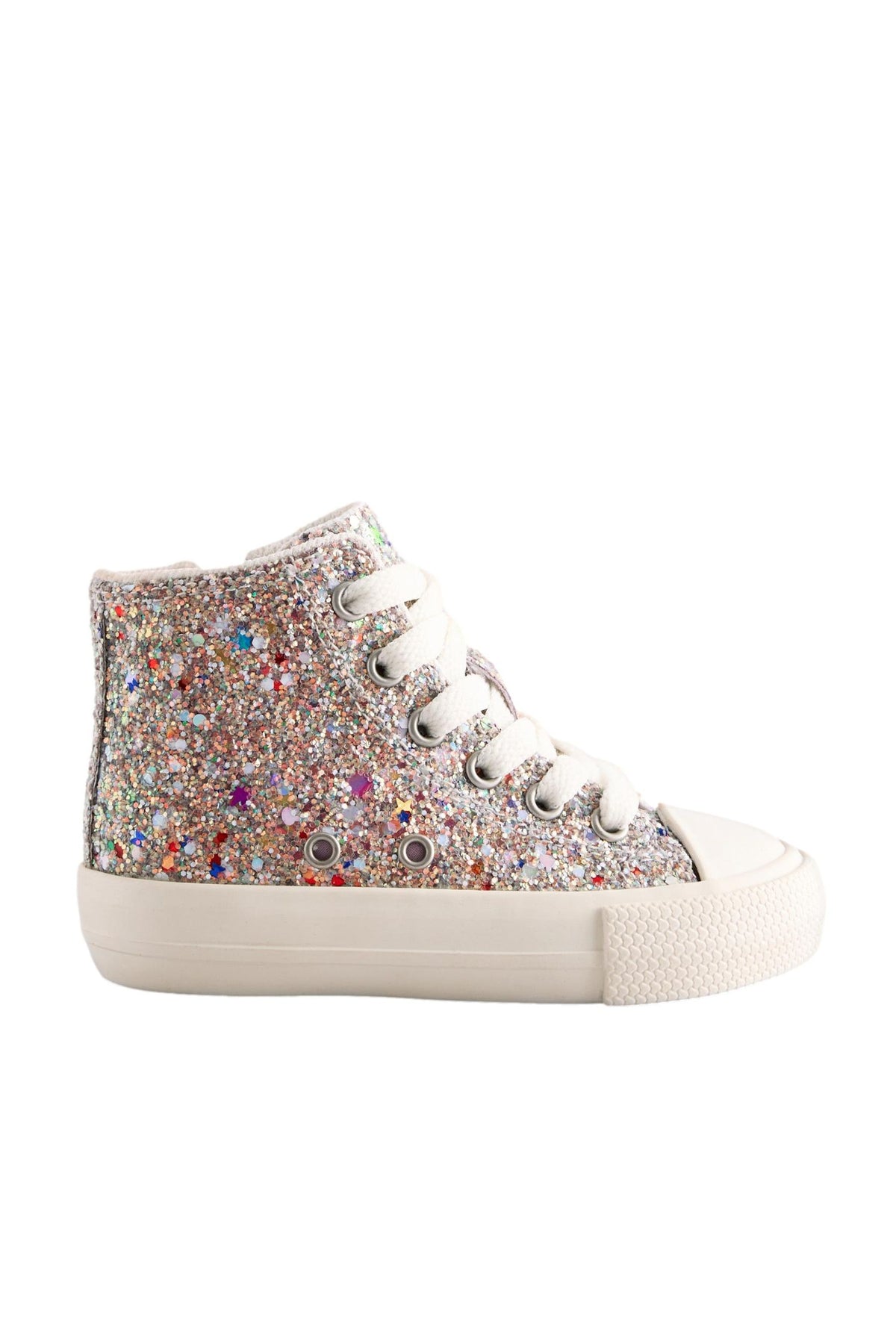 Tenoși înalți cu sclipici, calapod standard (F) – multicolor, fete, 19 EU - 30.5 EU, NEXT
