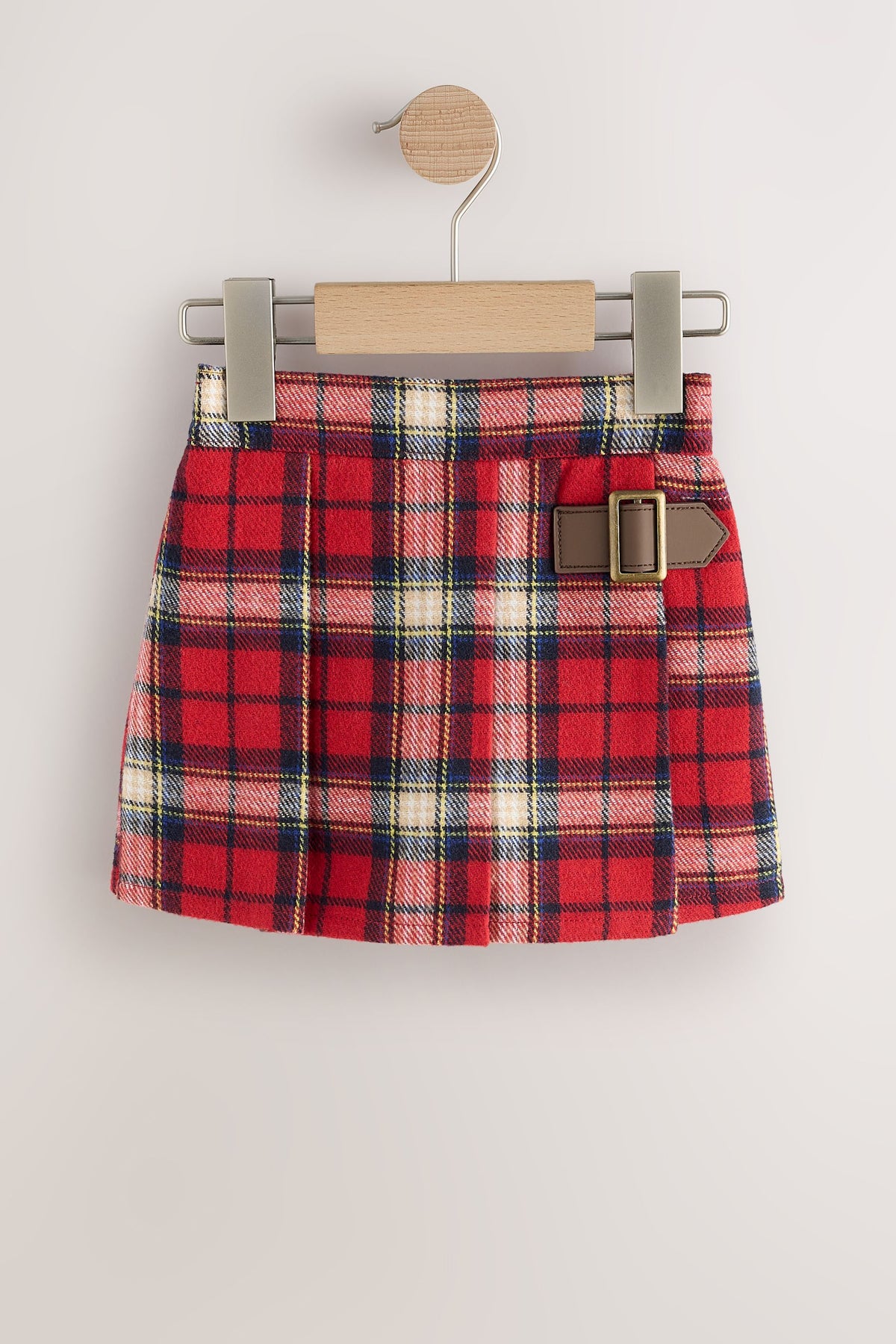 Set fustă-pantalon în carouri tartan și dresuri – roșu, fete, 3-6 luni - 6-7 ani, NEXT - imagine 8