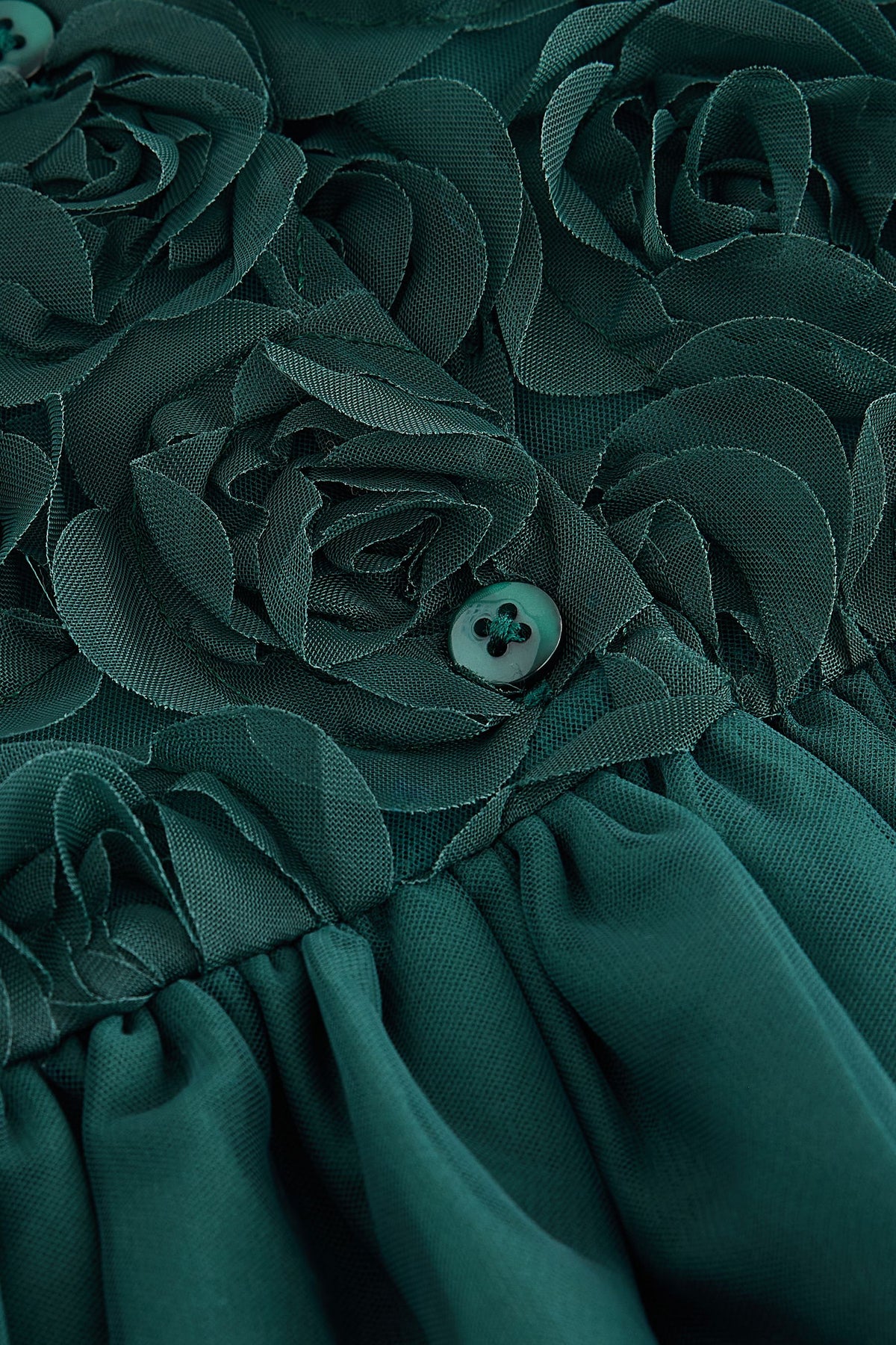 Rochie de ocazie cu flori 3D – verde, fete, 3-6 luni - 7-8 ani, NEXT - imagine 5