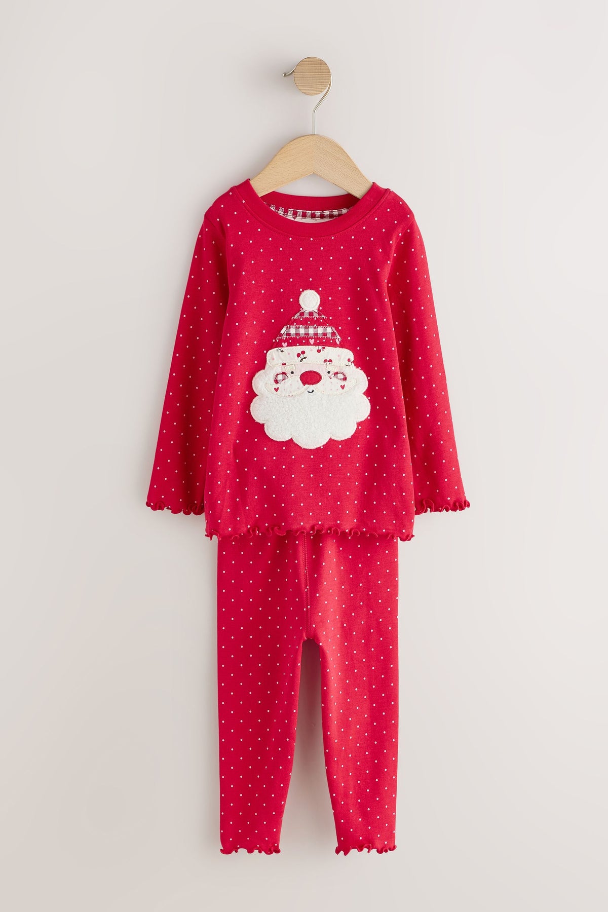 Set de pijamale Snuggle de Crăciun cu Moș Crăciun roșu - Roșu, Fete, 9-12 luni - 11-12 ani, NEXT - imagine 4