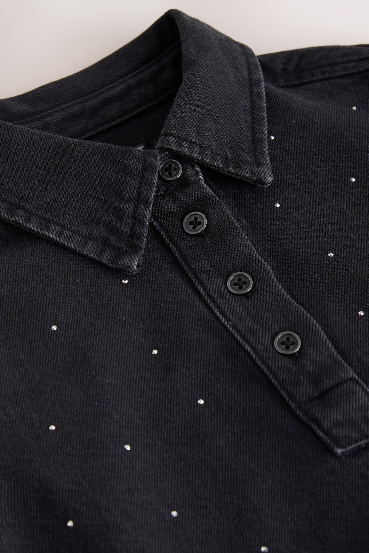 Rochie Camasa Denim Neagră - Negru, Fete, 3 ani - 16 ani, NEXT - imagine 8