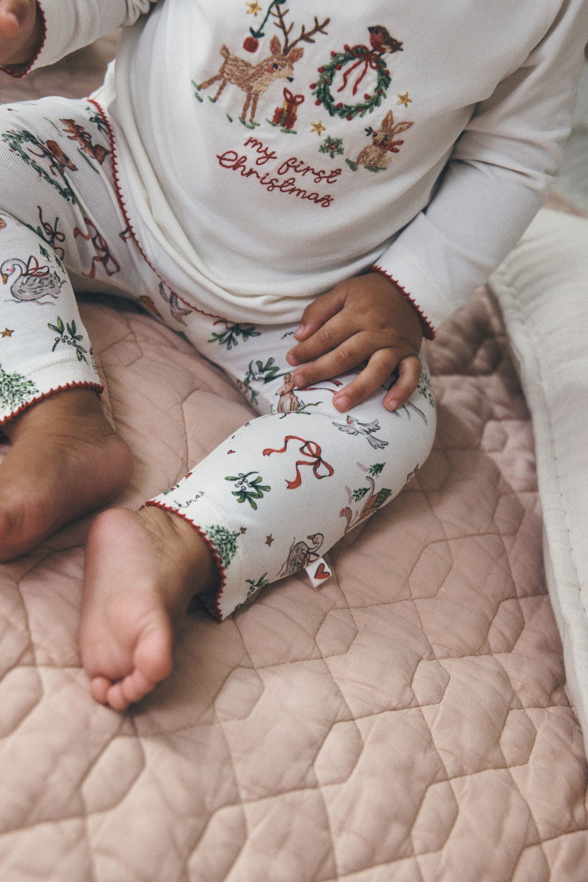 Alb Set My First Christmas Top și Colanți pentru Bebeluși - Alb, Nou-Născut, Mărimea 1 - 2-3 Ani, NEXT - imagine 5