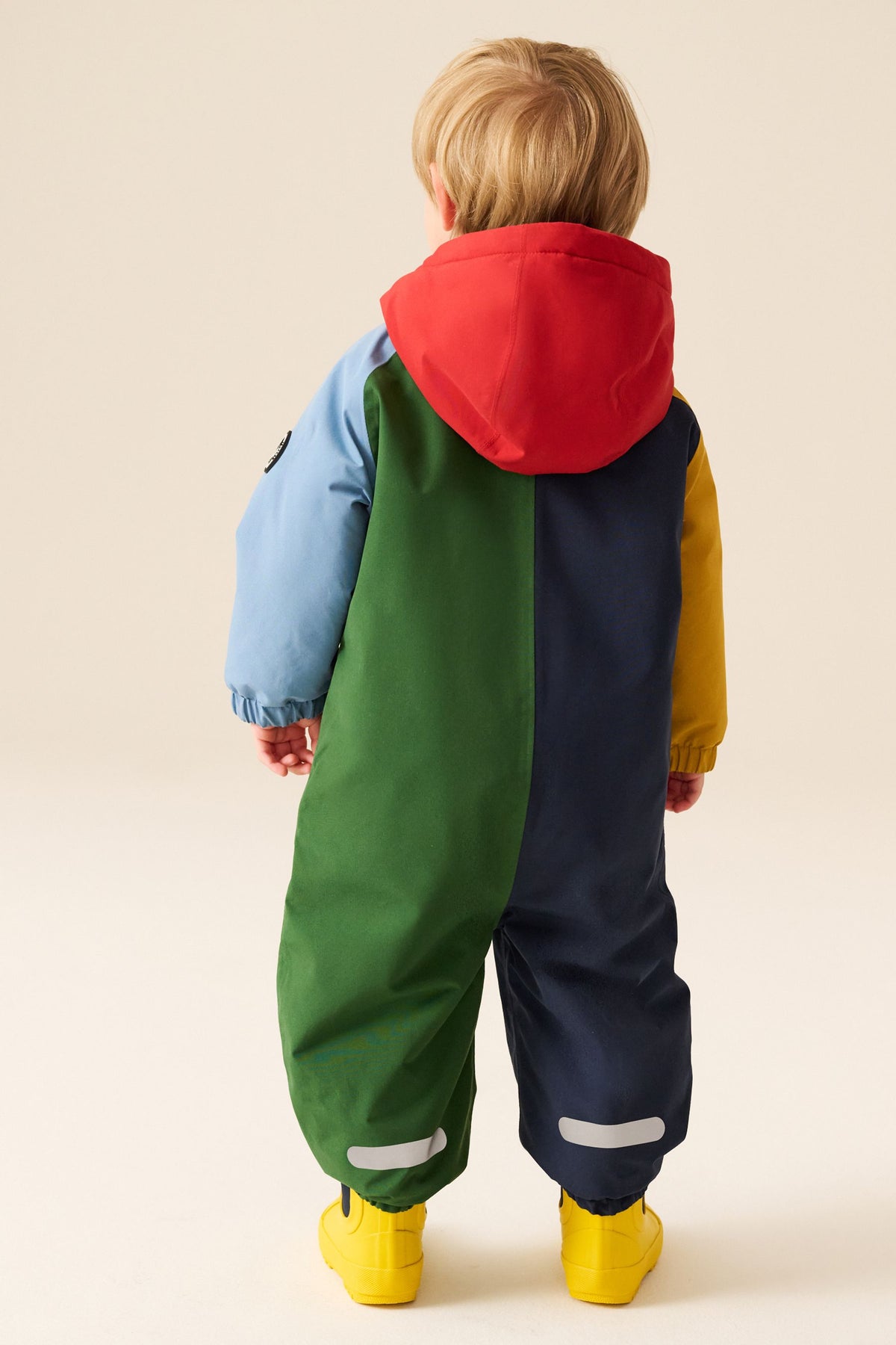 Combinezon de ploaie vătuit, impermeabil – color block, băieți, 3-6 luni - 6-7 ani, NEXT - imagine 2