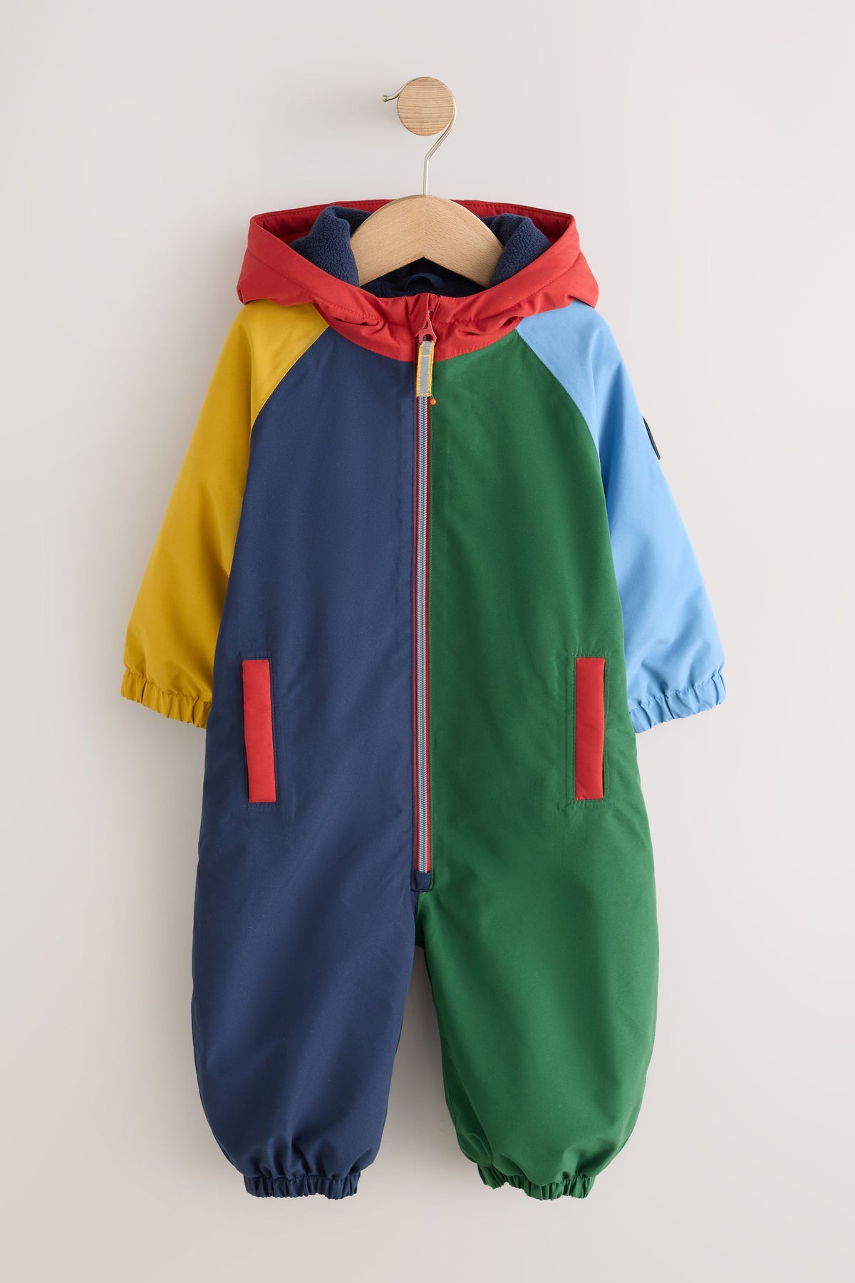 Combinezon de ploaie vătuit, impermeabil – color block, băieți, 3-6 luni - 6-7 ani, NEXT - imagine 5
