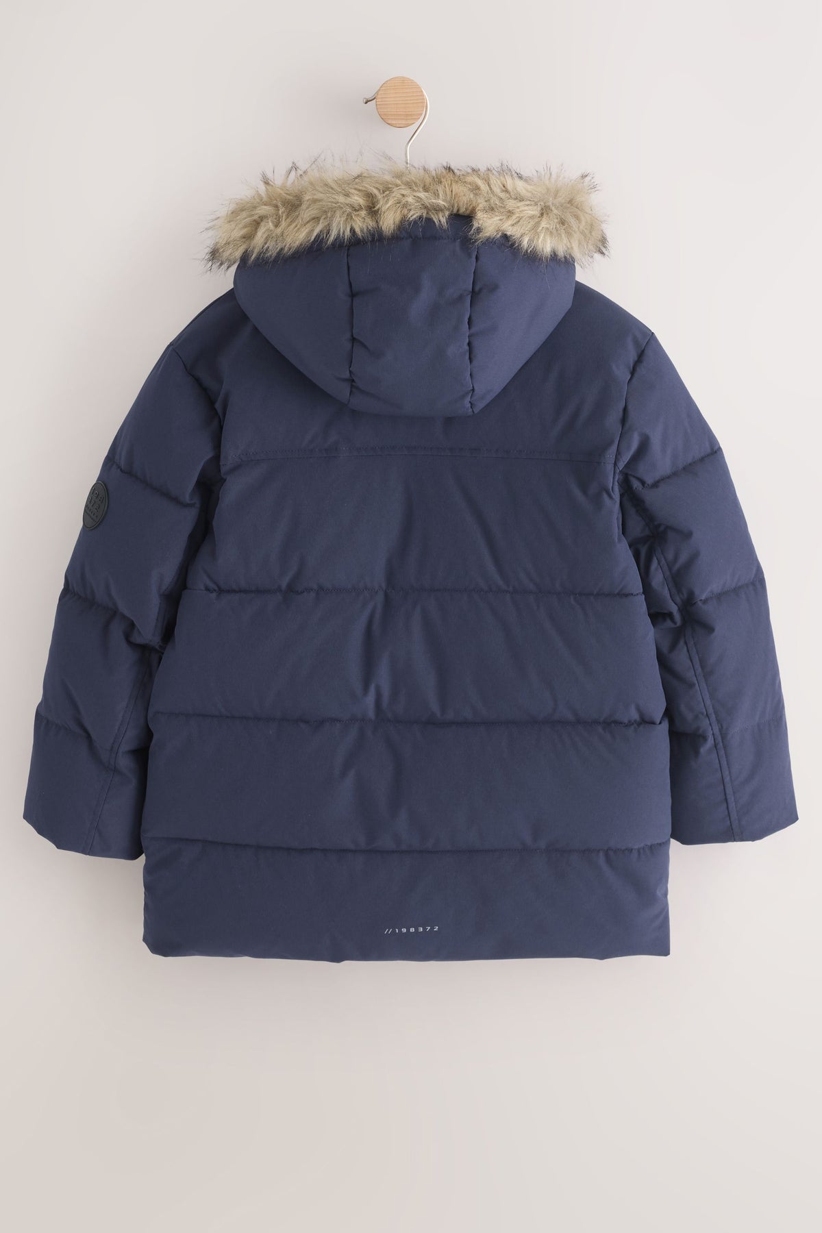 Parka groasă rezistentă la ploaie, cu margine din blană artificială – bleumarin, băieți, 3 ani - 16 ani, NEXT