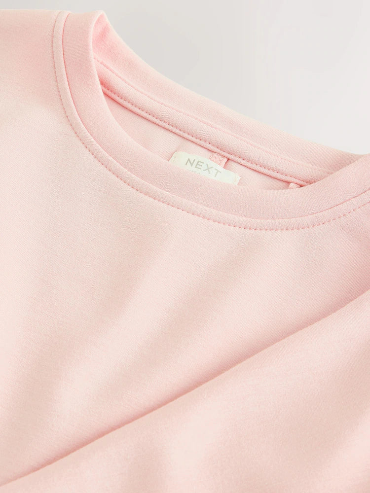 Tricou roz din material super moale cu talie ajustată - Roz, Fete, 3 ani - 16 ani, NEXT - imagine 2