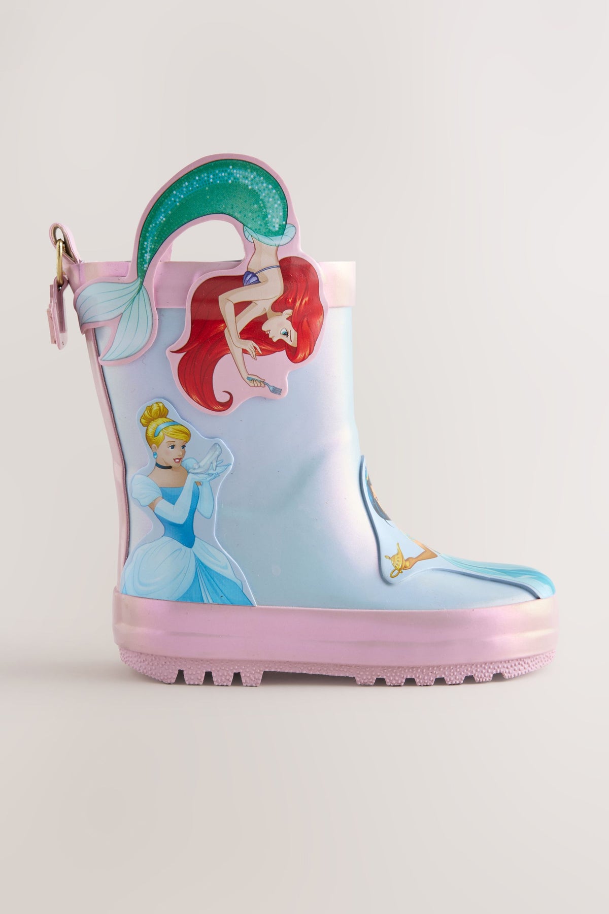 Cizme de cauciuc cu mânere Disney Princess – albastru/roz, fete, UE 19 - UE 30.5, NEXT