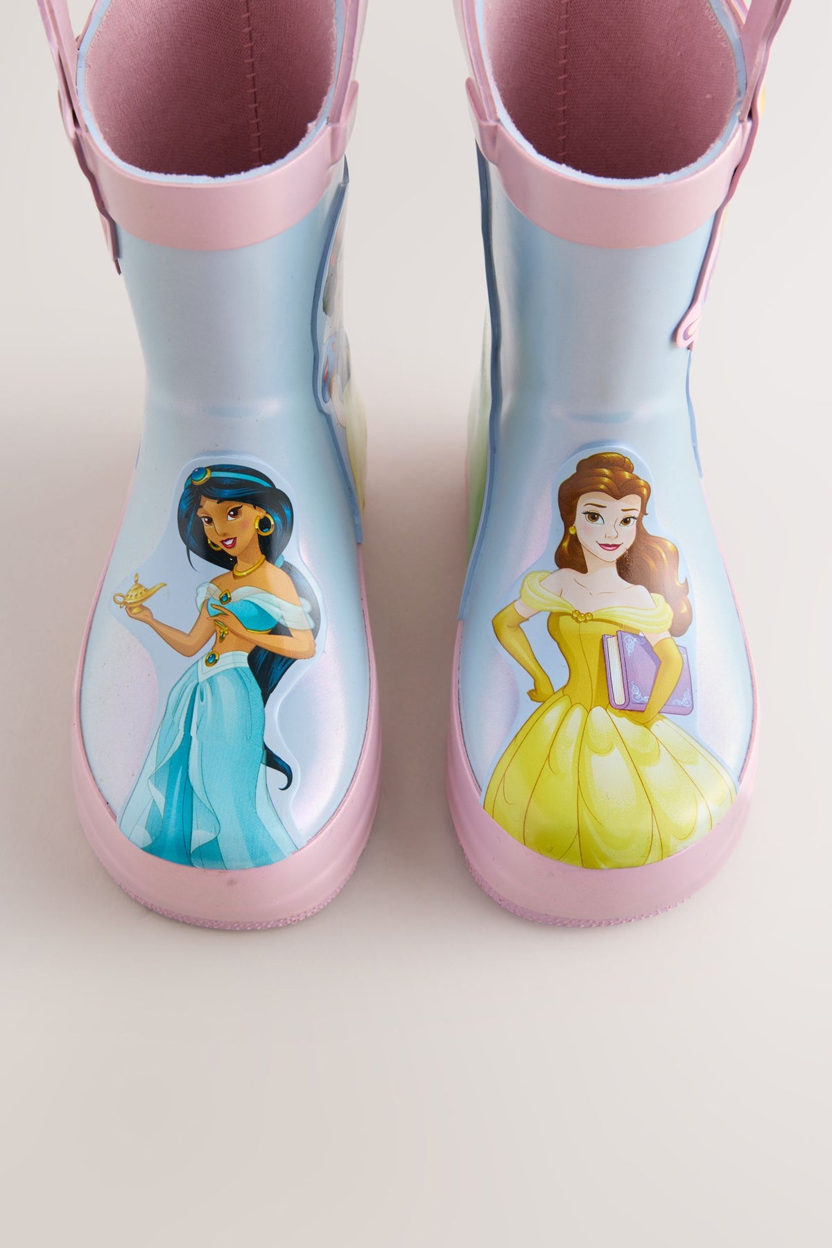 Cizme de cauciuc cu mânere Disney Princess – albastru/roz, fete, UE 19 - UE 30.5, NEXT - imagine 4