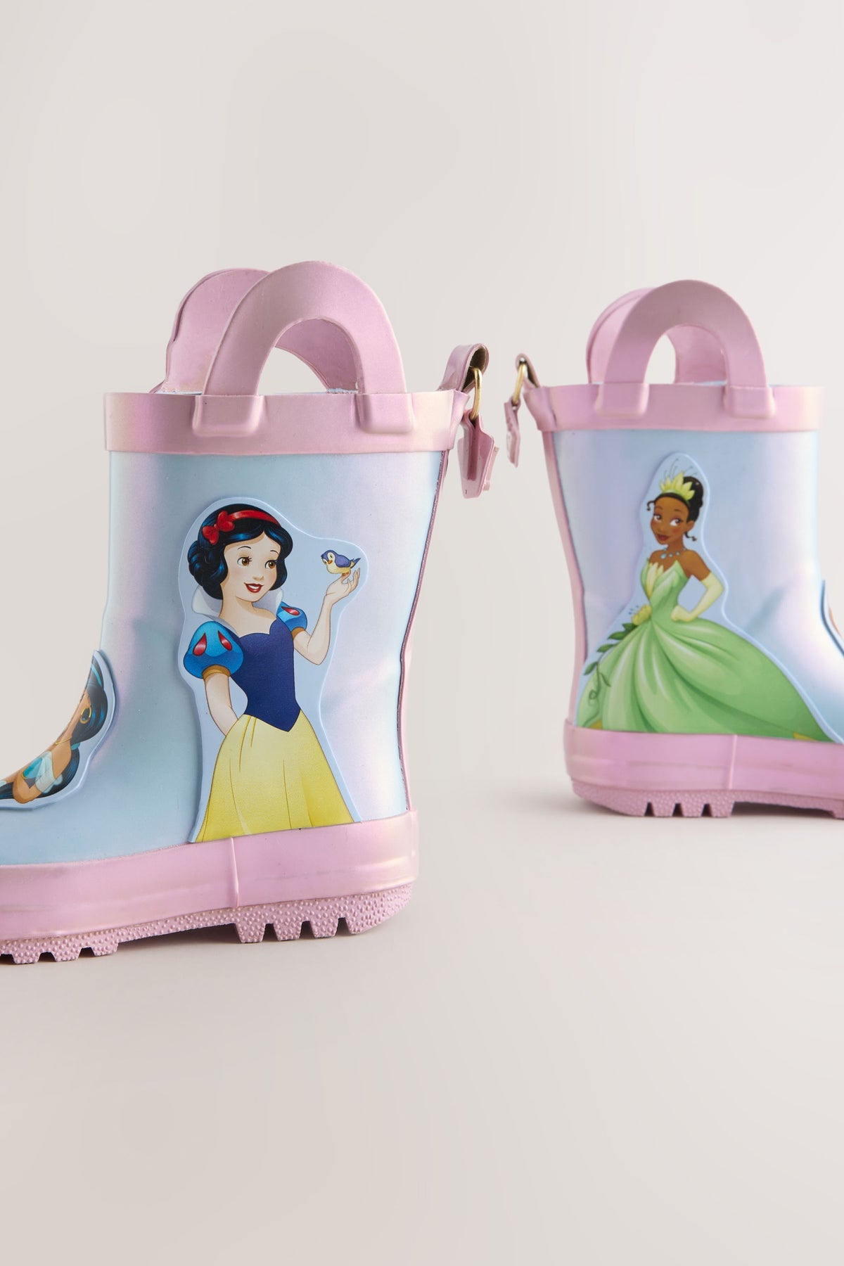 Cizme de cauciuc cu mânere Disney Princess – albastru/roz, fete, UE 19 - UE 30.5, NEXT - imagine 7