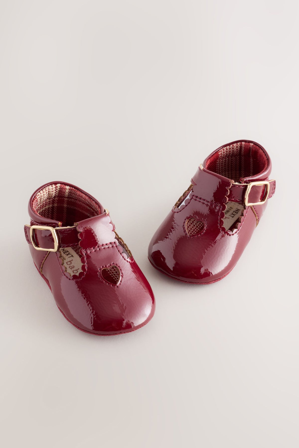 Burgundy Red Baby T-Bar Shoes - Red, Girls, 0-3 Mths - 12-18 Mths, NEXT - imagine 13