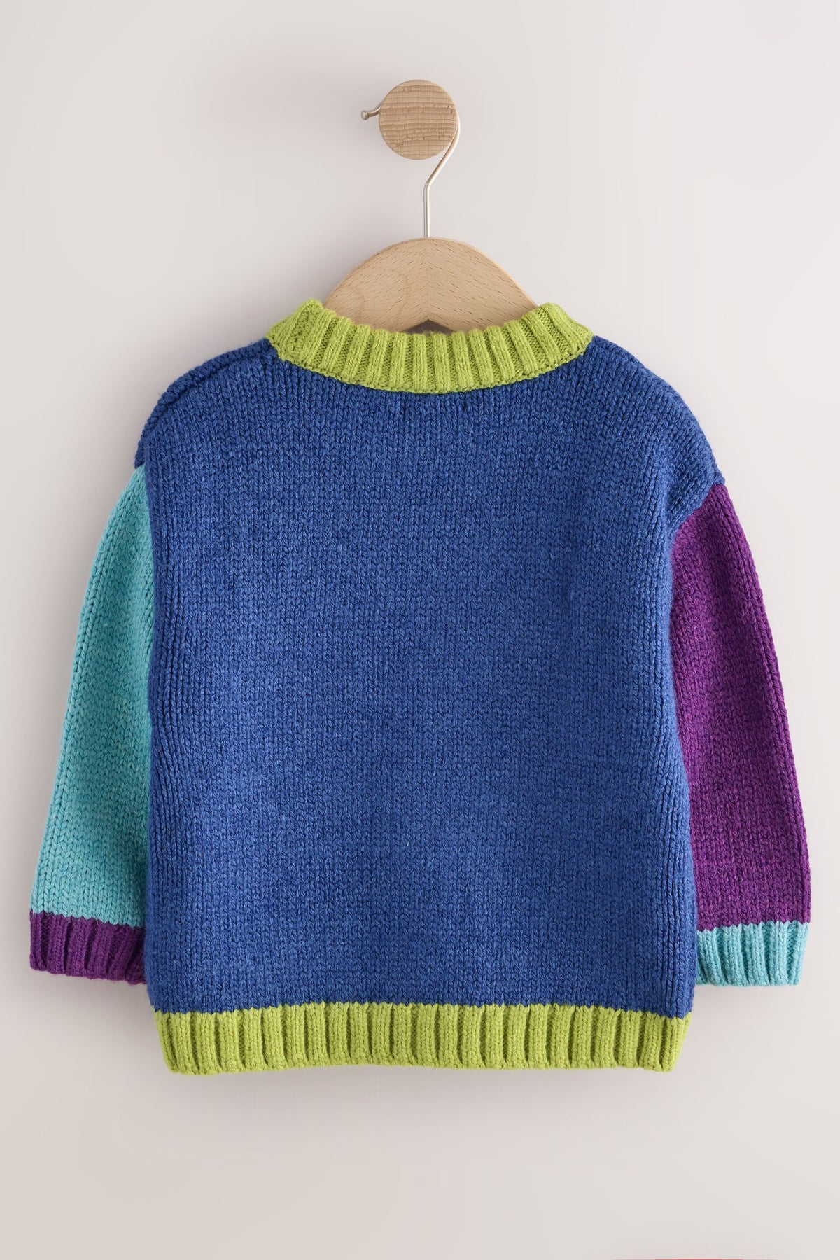 Pulover tricotat cu guler rotund și personaj – multicolor, băieți, 3-6 luni - 6-7 ani, NEXT