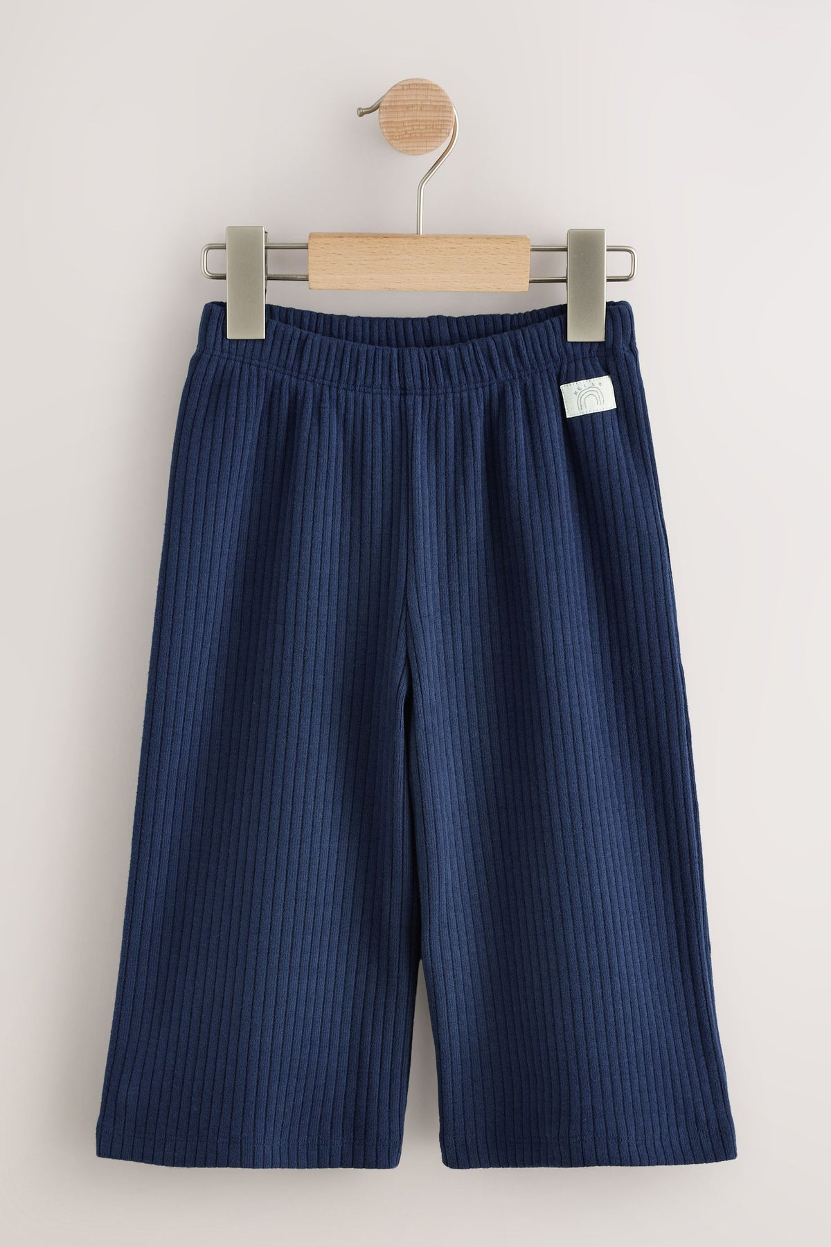 Pantaloni reiați cu crac larg – bleumarin, fete, 3-6 luni - 6-7 ani, NEXT - imagine 7