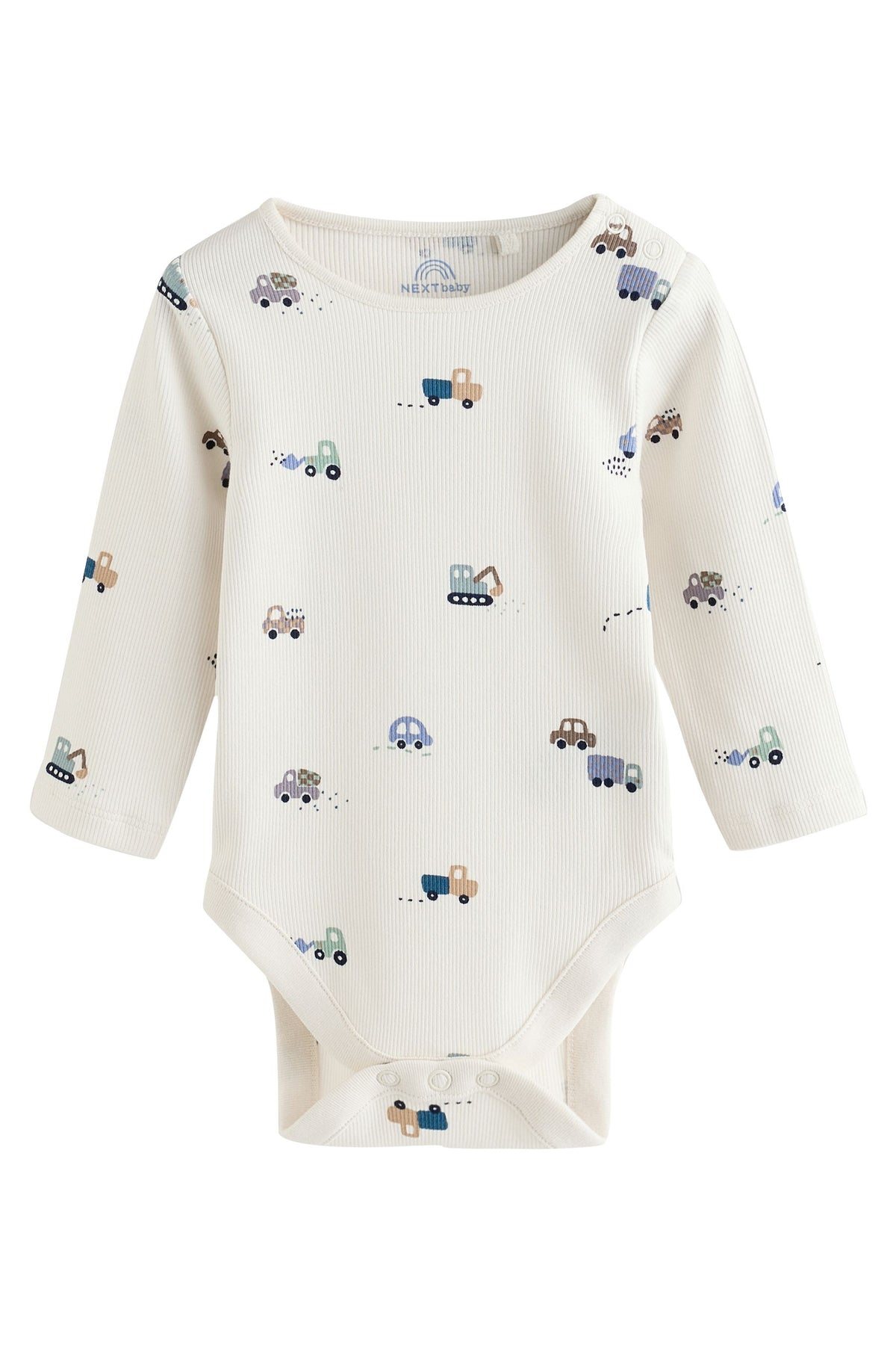 Set cu cardigan tricotat cu vehicule, body și colanți, pentru bebeluși – albastru, nou-născuți, până la 1 lună - 1,5-2 ani, NEXT - imagine 13