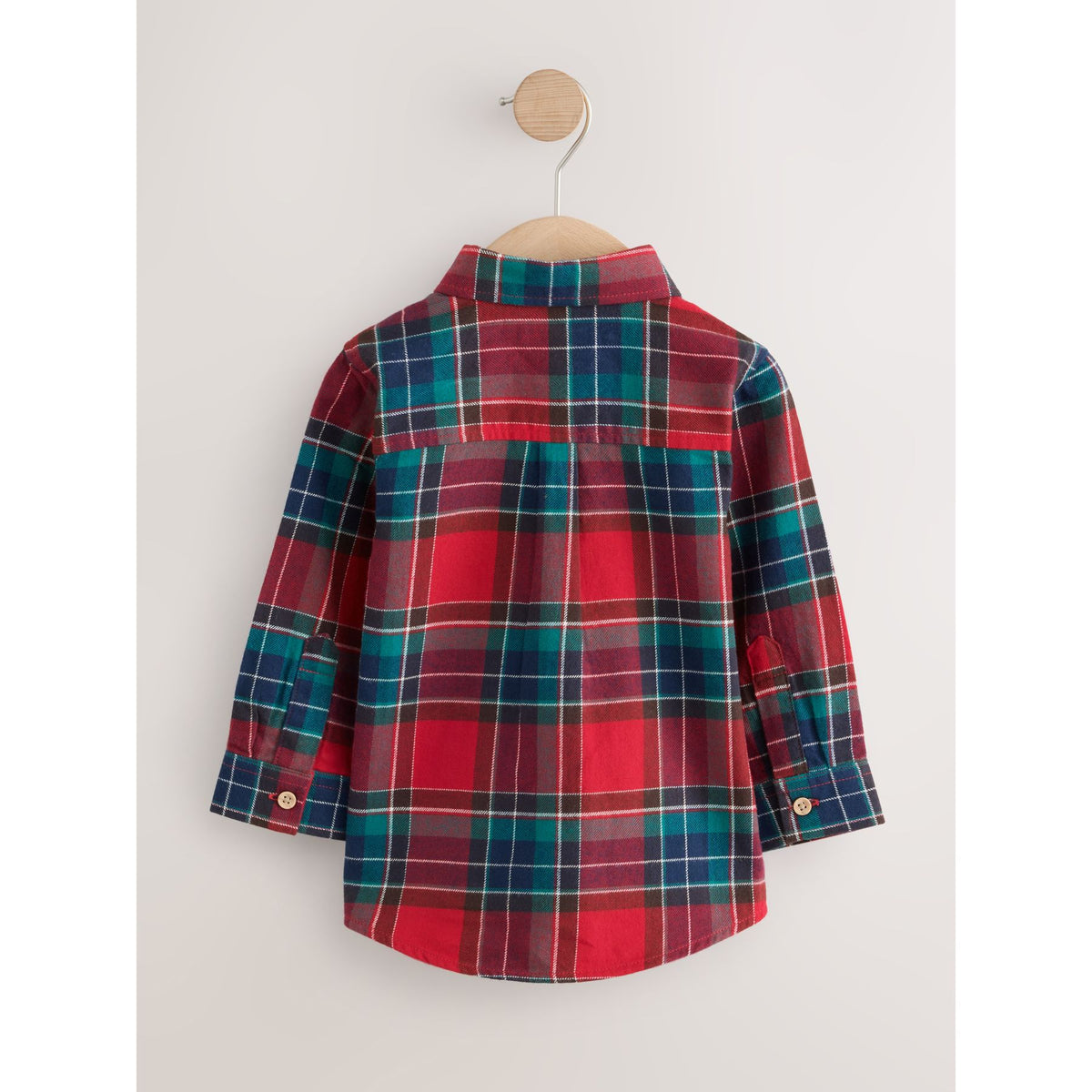 Cămașă în carouri tartan cu mânecă lungă – roșu, băieți, 3-6 luni - 9-10 ani, NEXT - imagine 3
