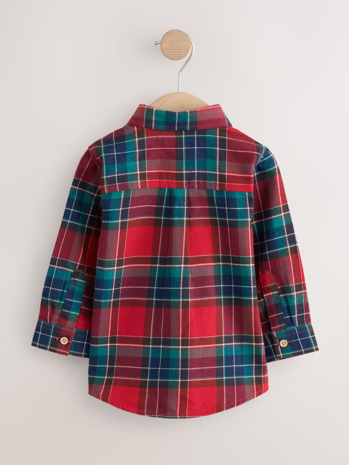 Cămașă în carouri tartan cu mânecă lungă – roșu, băieți, 3-6 luni - 9-10 ani, NEXT - imagine 12