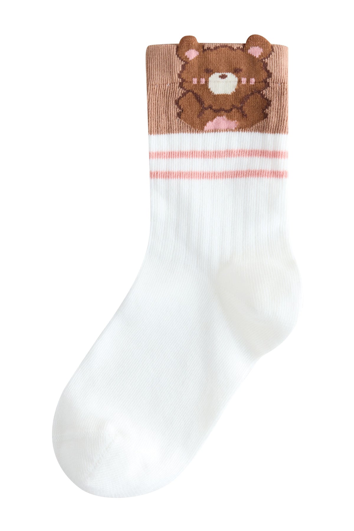 Sosete Ankle cu Personaj Câine din Bumbac Roz și Ovăz Set de 4 - Roz, Fete, 0-2.5 Jnr - 4-7, NEXT - imagine 5