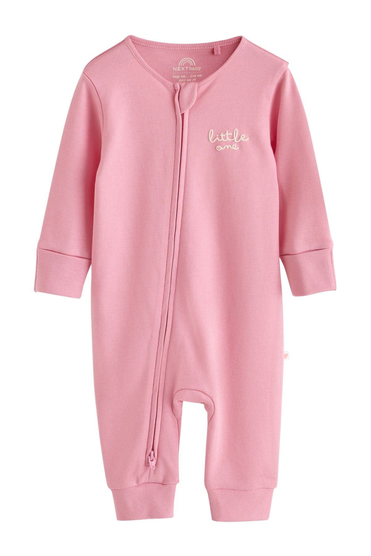 Salopetă pentru bebeluși cu fermoar bidirecțional Ecru/Pink Cloud 4 set - Roz, Nou-născut, 2.2kg - 1.5-2 ani, NEXT - imagine 7