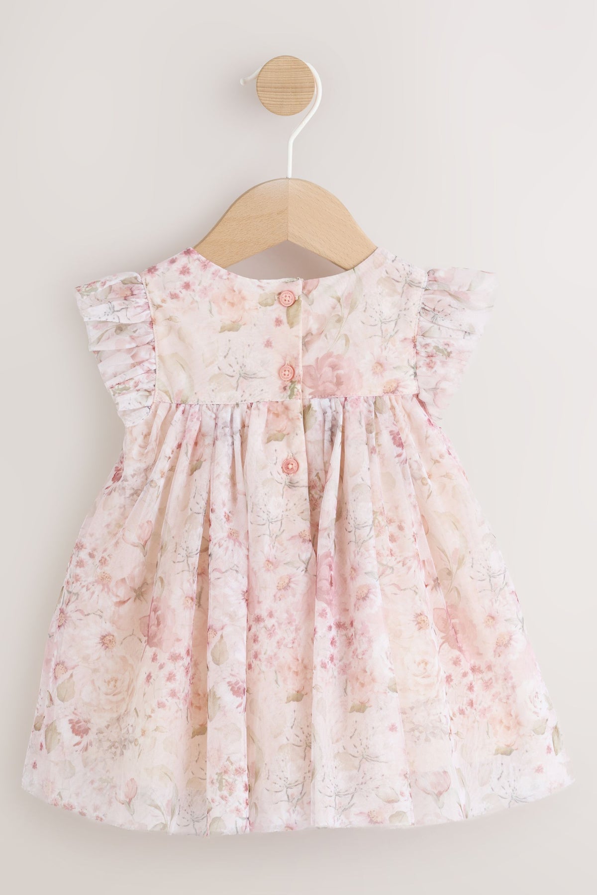Rochie din tul cu flori pentru bebeluși – roz, NEXT