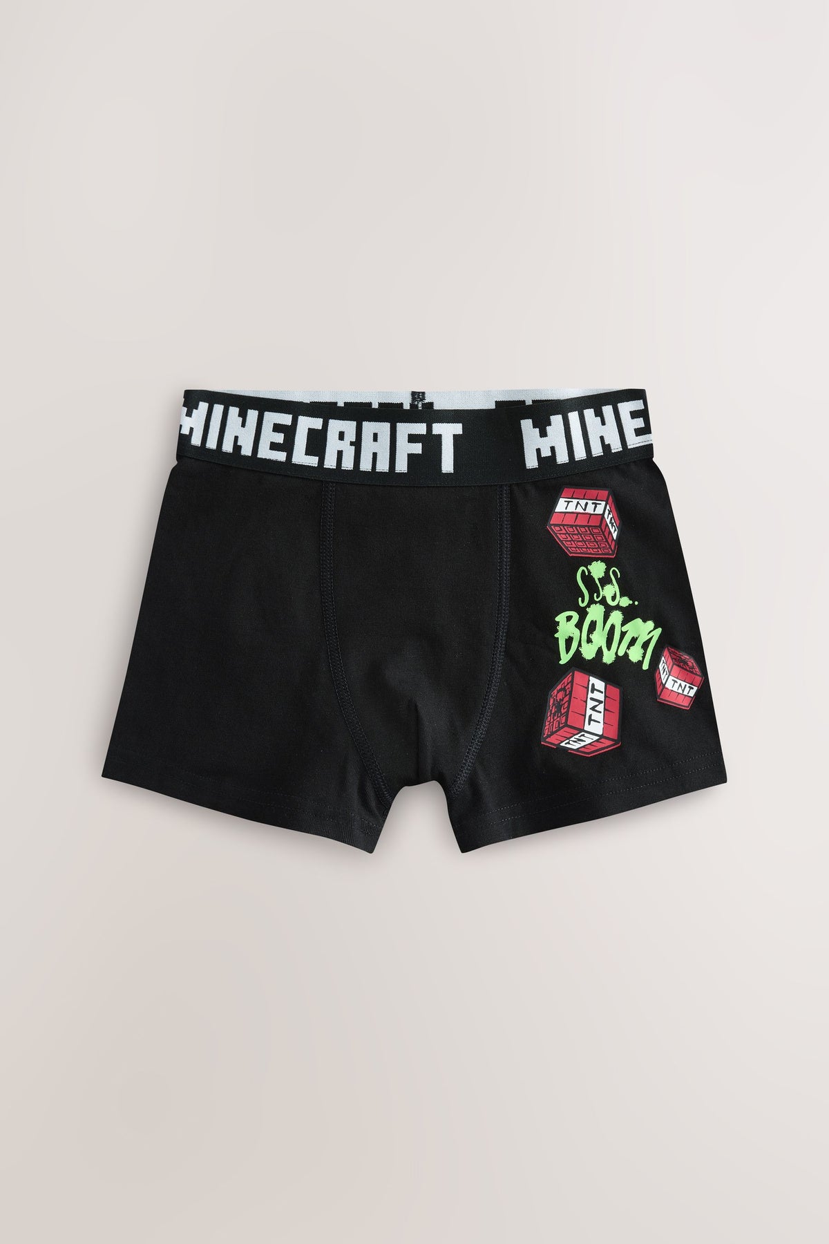 Set 7 boxeri pentru băieți Minecraft - verzi/negru, NEXT
