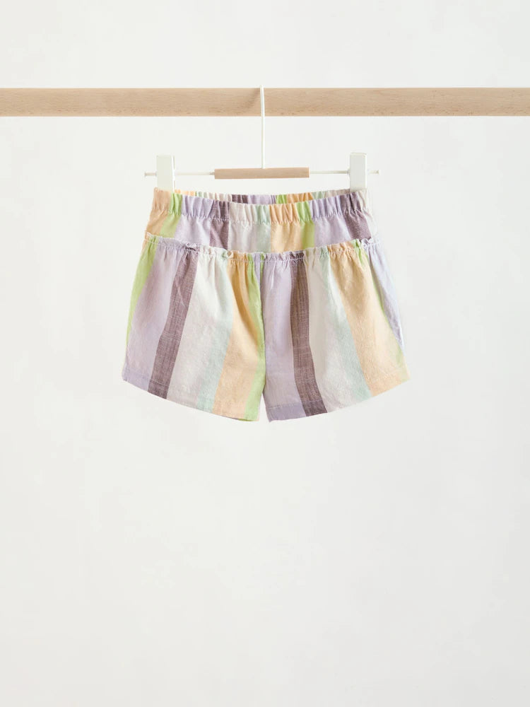 Set din 2 piese pentru bebeluși, cu bluză și pantaloni scurți - multicolor, NEXT