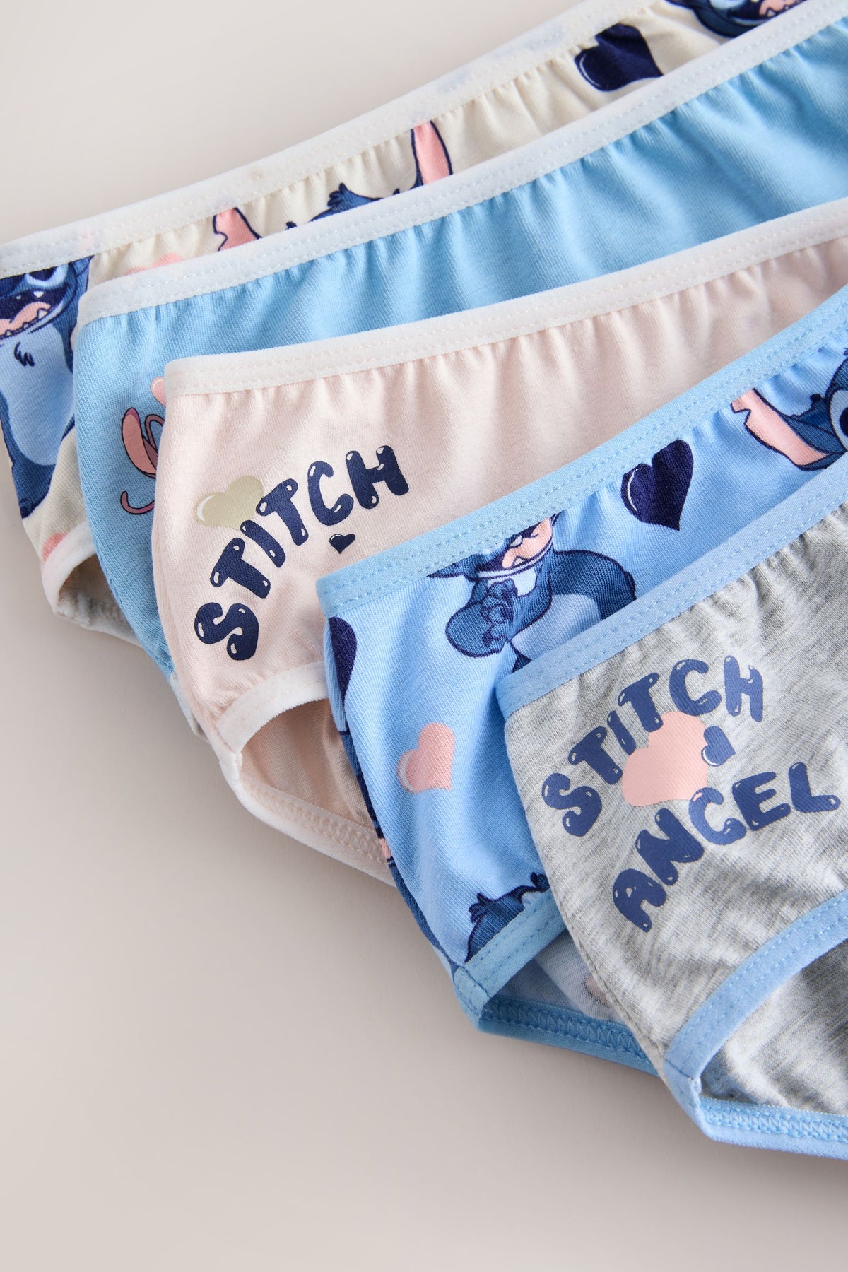 Set 5 chiloți Lilo & Stitch – albastru, fete, 1,5-2 ani - 9-10 ani, NEXT - imagine 6