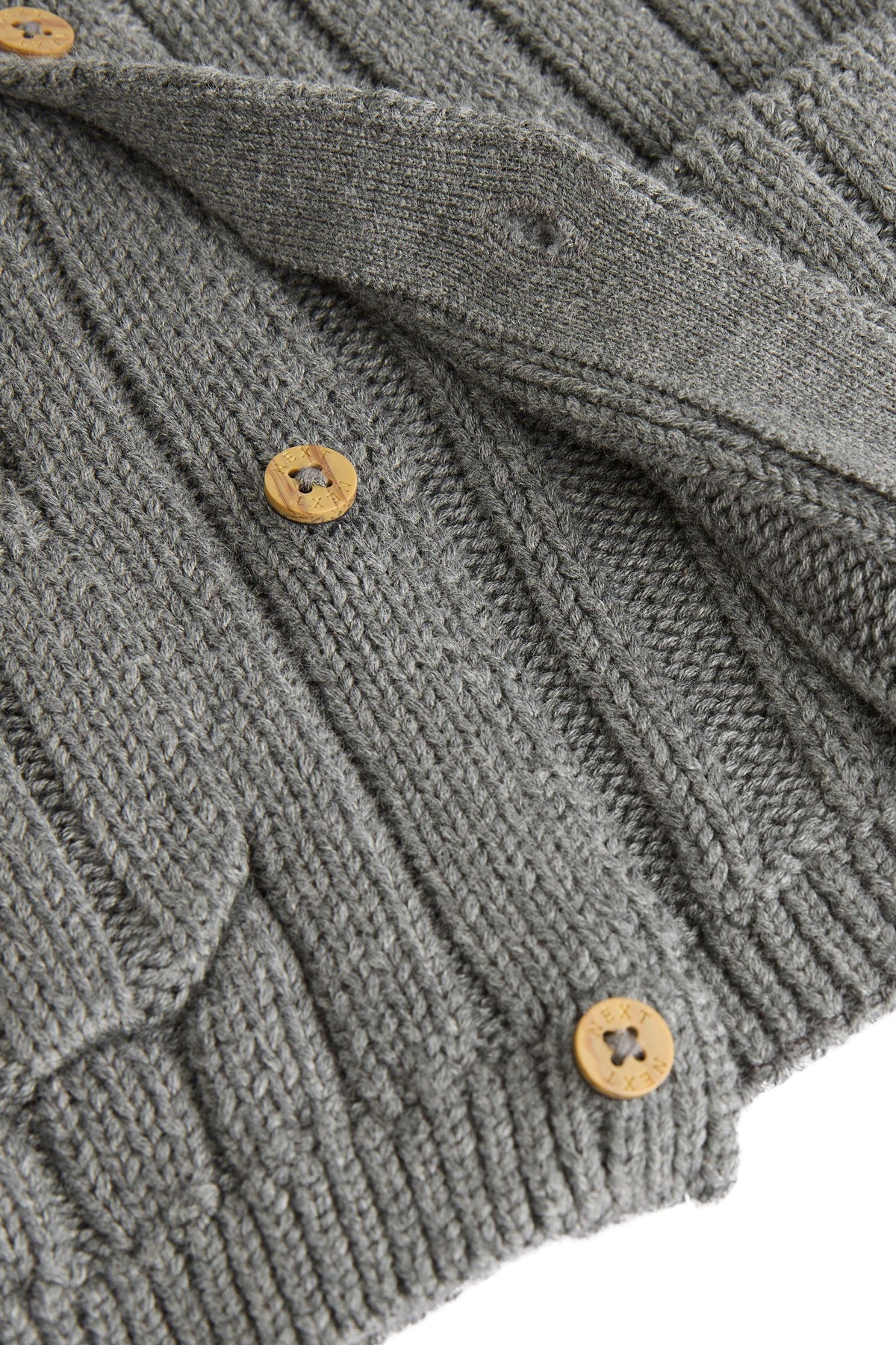 Cardigan Little Man din bumbac 100% – gri, bebeluși, NEXT