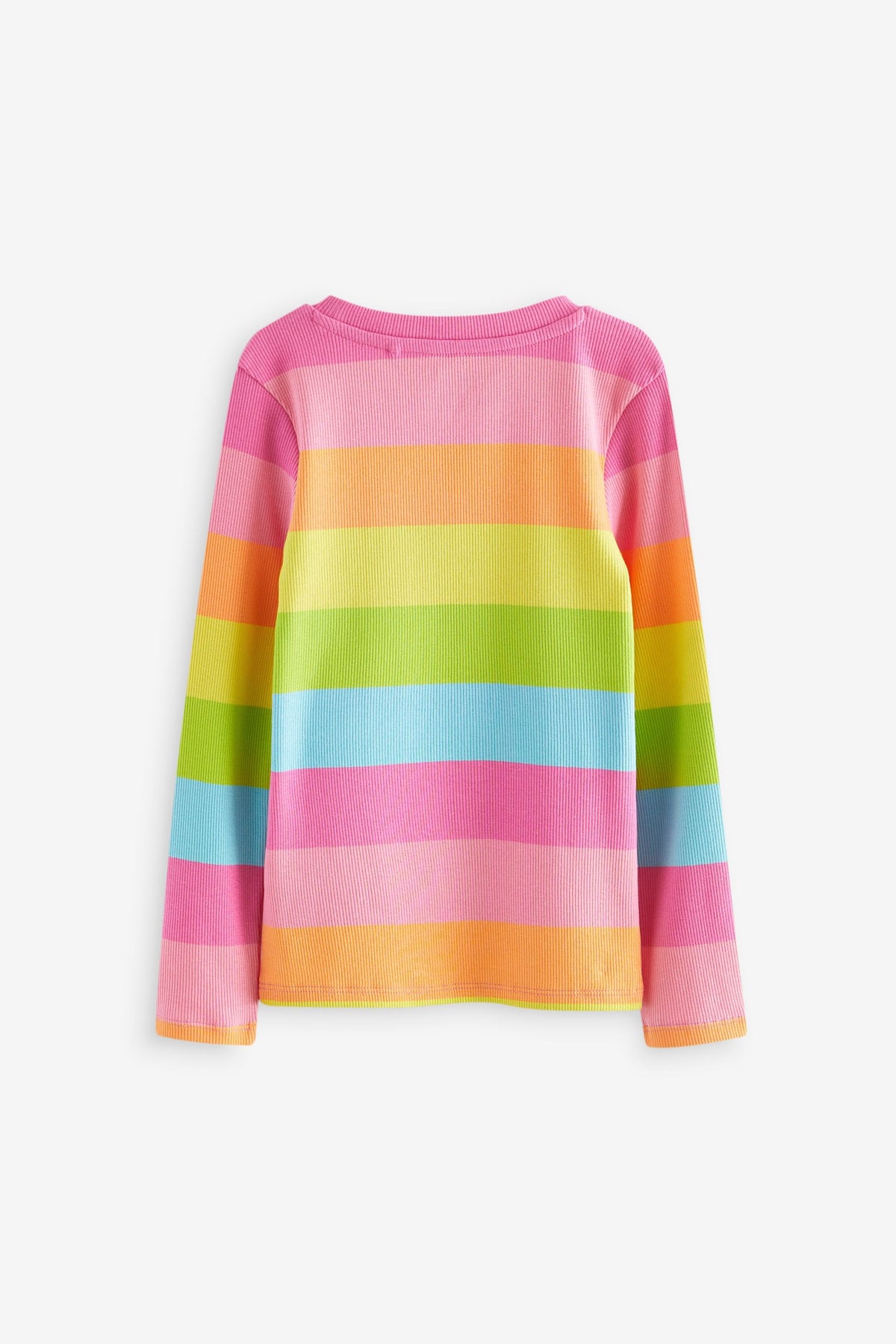 Top din tricot cu nervuri cu mânecă lungă în dungi – multicolor, fete, 3 ani - 16 ani, NEXT - imagine 5