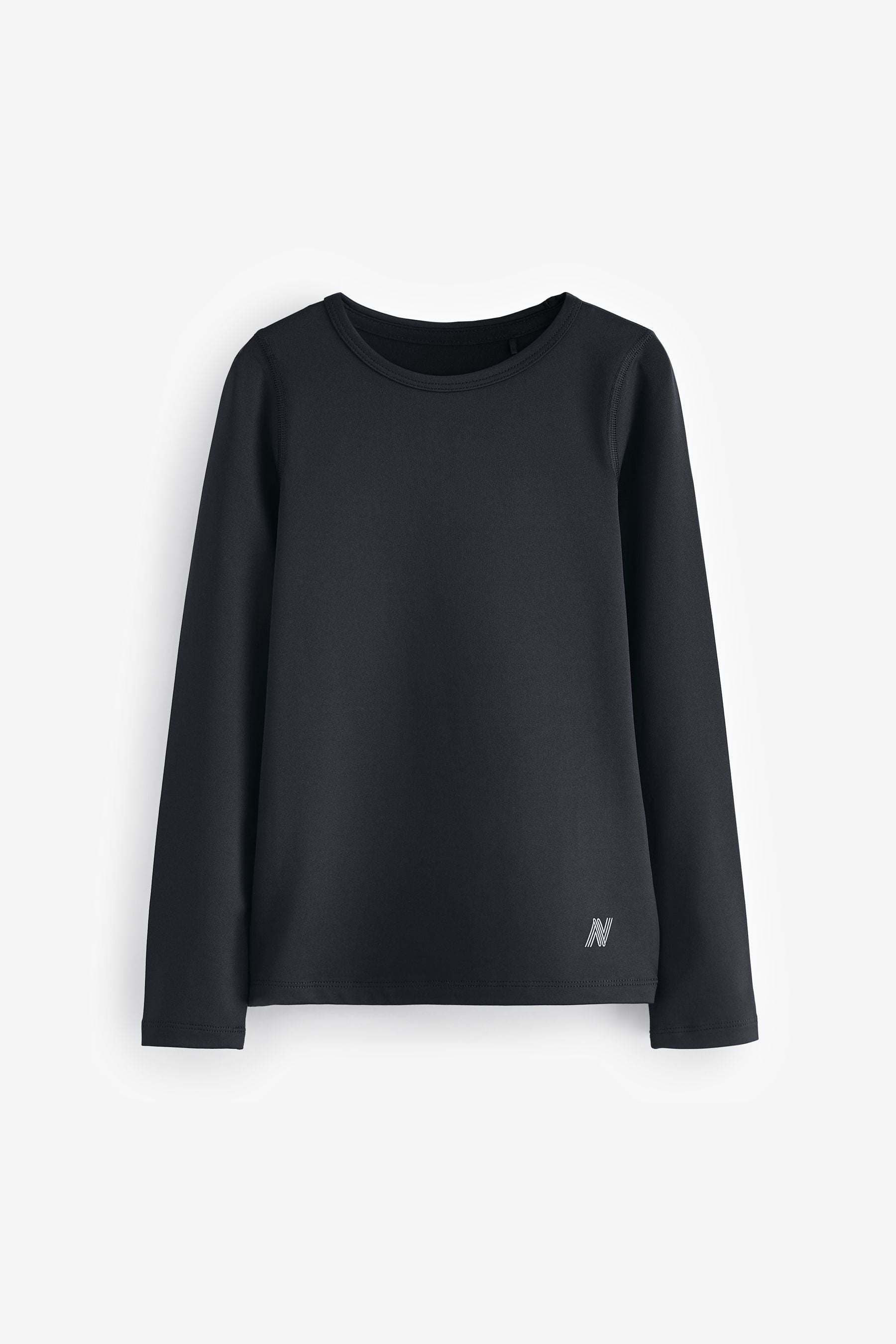 BLACK LONG SLEEVE BASE LAYER TOP