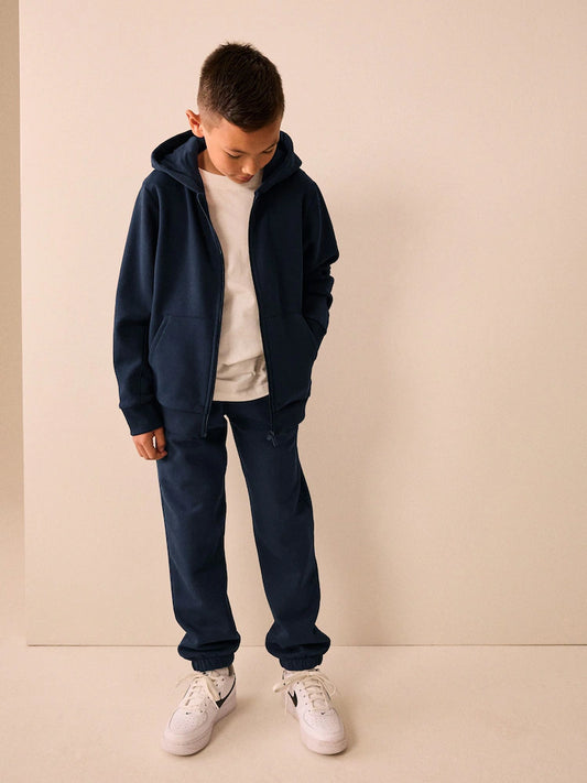 Hanorac simplu cu fermoar – bleumarin, băieți, 3 ani - 16 ani, NEXT