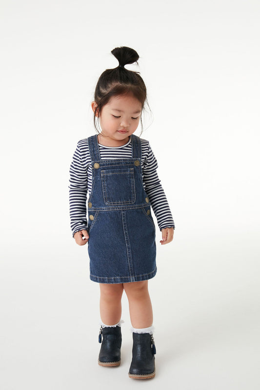 Sarafan din denim – albastru denim, fete, 3-6 luni - 5-6 ani, NEXT