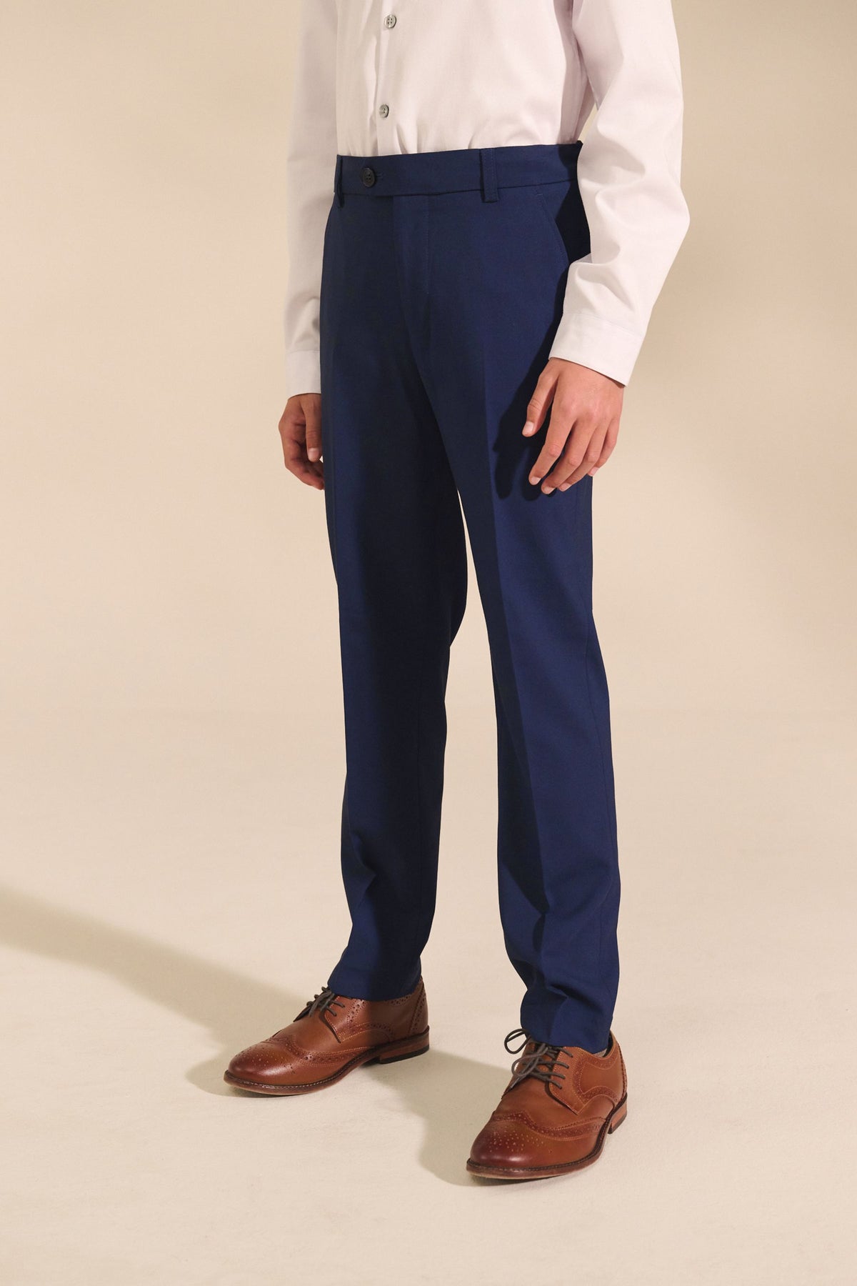 Pantaloni de costum skinny fit – albaștri, băieți, 12-18 luni - 16 ani, NEXT